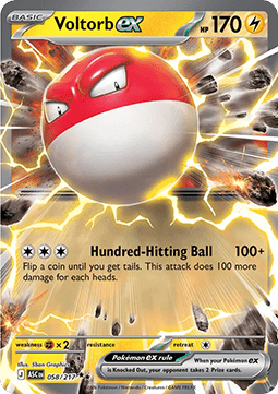 Voltorb ex Pokemon card from Ascended Heroes