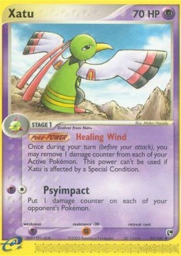 Xatu Pokemon card from EX Sandstorm