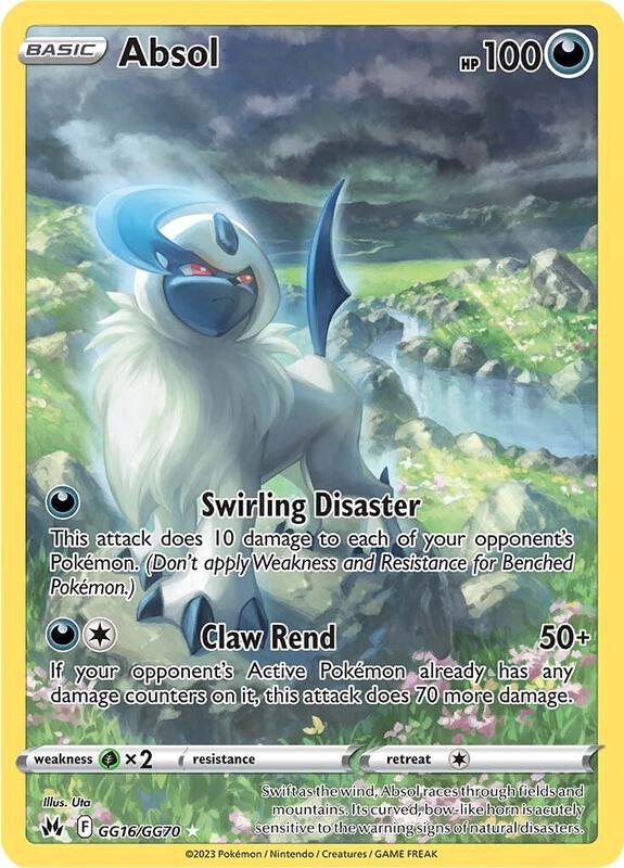 Absol Pokemon card from Crown Zenith: Galarian Gallery