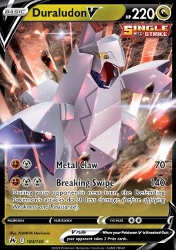 Duraludon V Pokemon card from Crown Zenith