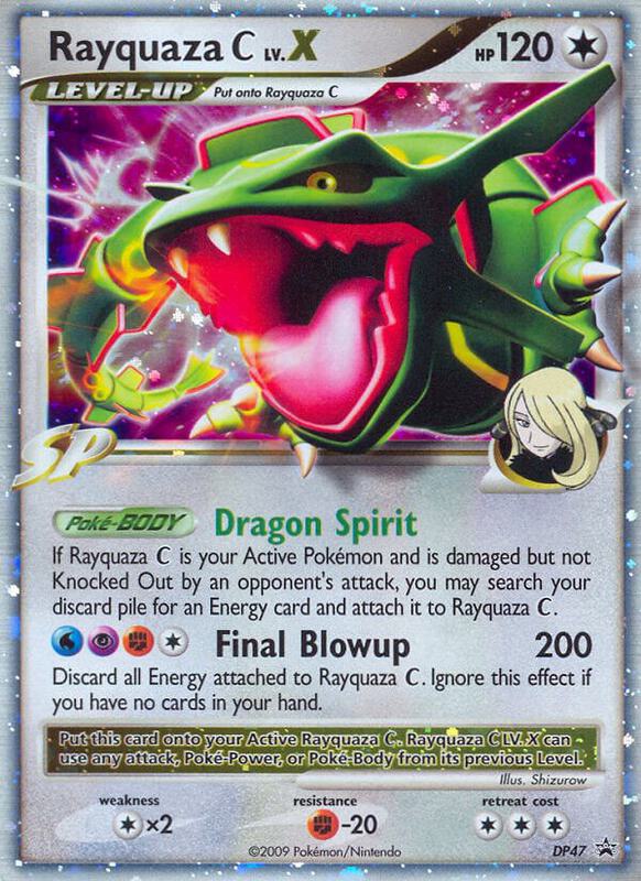 Rayquaza C LV.X - DP47 Pokemon card from Diamond and Pearl Promos