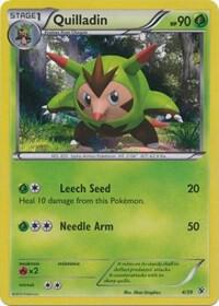 Quilladin Pokemon card from Kalos Starter Set
