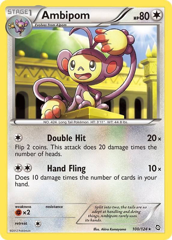 Ambipom Pokemon card from Dragons Exalted
