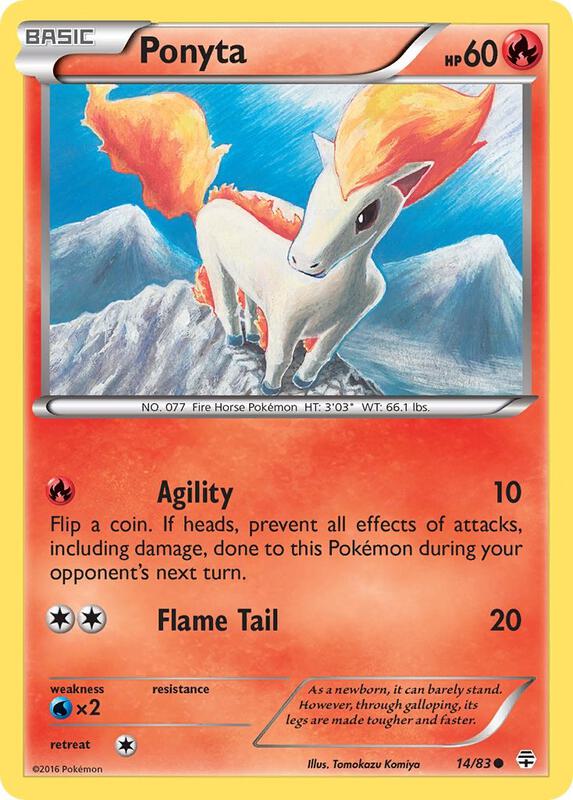 Ponyta Pokemon card from Generations