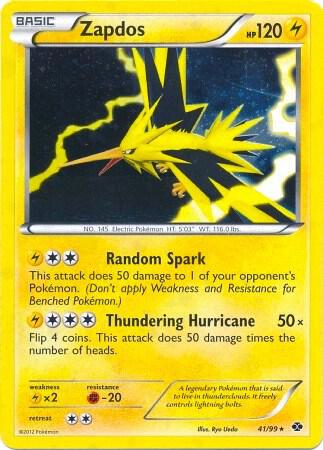 Zapdos Pokemon card from Blister Exclusives