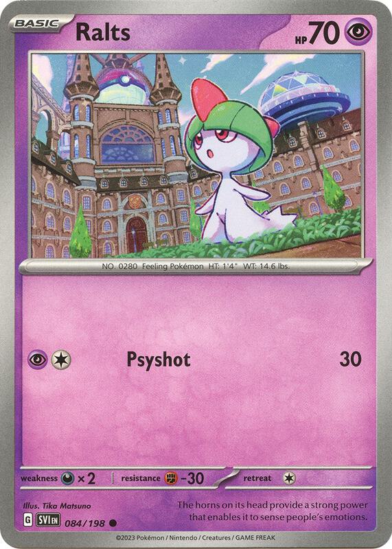 Ralts Pokemon card from SV01: Scarlet & Violet Base Set