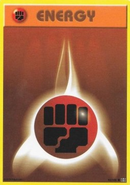 Fighting Energy Pokemon card from Evolutions