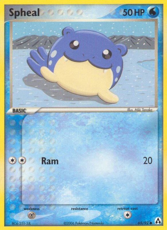 Spheal Pokemon card from Legend Maker