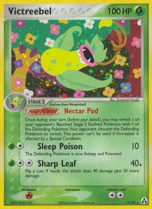 Victreebel Pokemon card from Legend Maker