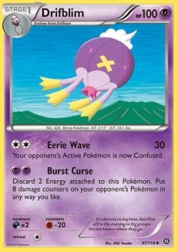 Drifblim Pokemon card from Steam Siege