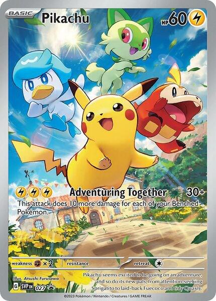 Pikachu - 027 Pokemon card from SV: Scarlet & Violet Promo Cards