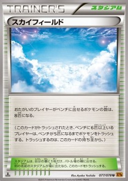 Sky Field Pokemon card from Emerald Break