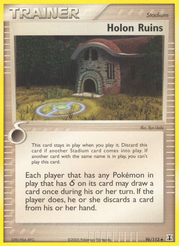 Holon Ruins Pokemon card from Delta Species