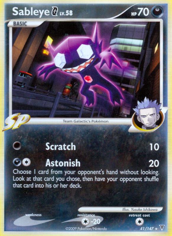 Sableye G Pokemon card from Supreme Victors