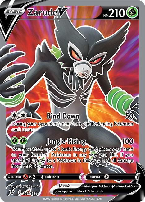 Zarude V (Full Art) Pokemon card from SWSH04: Vivid