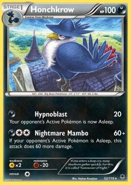 Honchkrow Pokemon card from Phantom Forces