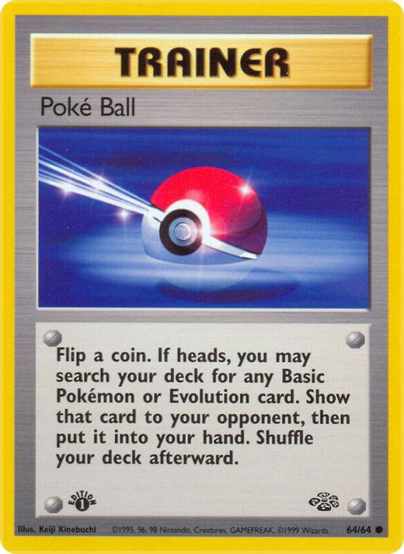 Poke Ball Pokemon card from Jungle