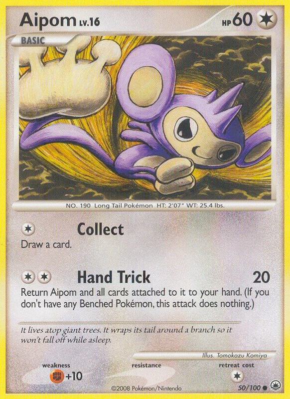 Aipom (50) Pokemon card from Majestic Dawn