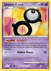 Unown [B] Pokemon card from Diamond and Pearl