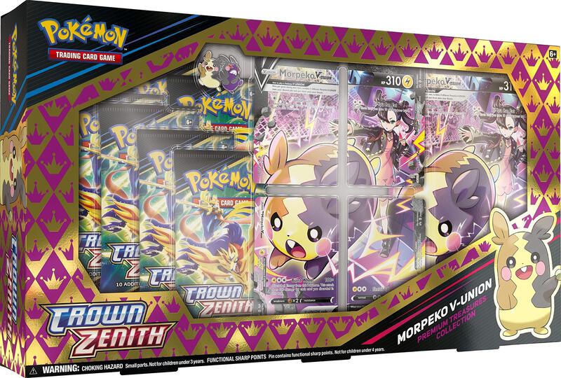 Morpeko V-UNION Premium Treasures Collection Pokemon card from Crown Zenith