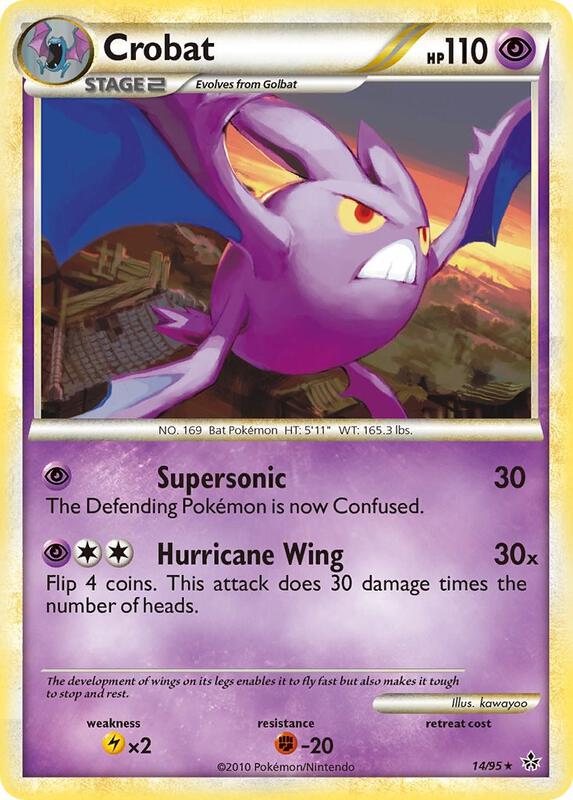 Crobat Pokemon card from Unleashed