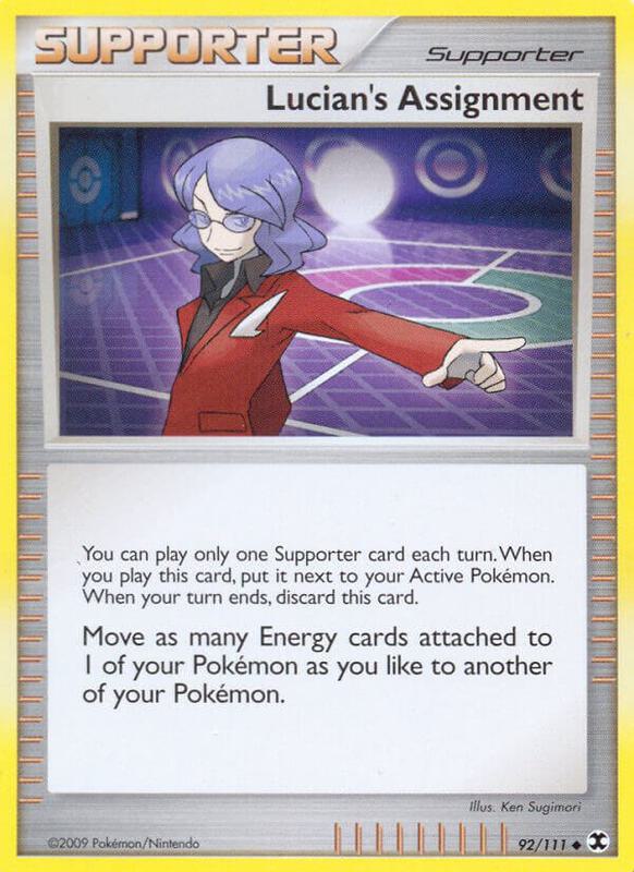 Lucian's Assignment Pokemon card from Rising Rivals