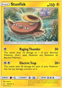 Stunfisk Pokemon card from Unbroken Bonds