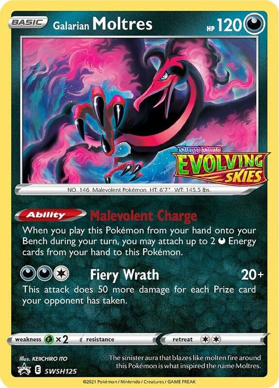 Galarian Moltres - SWSH125 (Prerelease) Pokemon card from SWSH: Sword & Shield Promo Cards