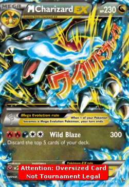 MCharizard EX Pokemon card from Flashfire