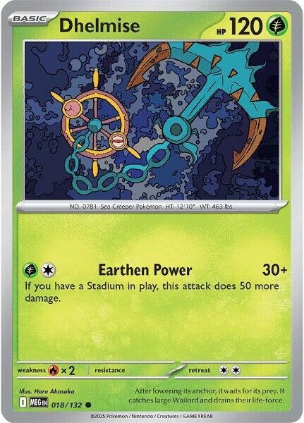 Dhelmise Pokemon card from ME01: Mega Evolution