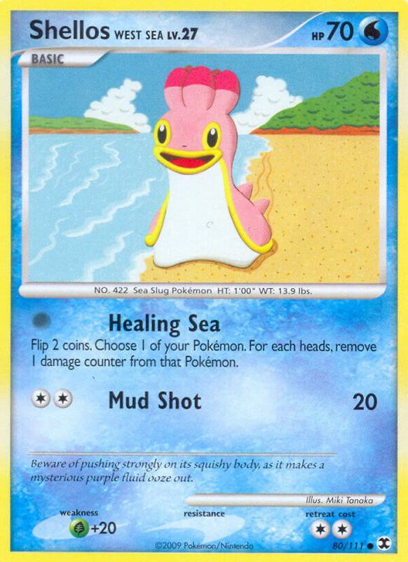 Shellos West Sea Pokemon card from Rising Rivals