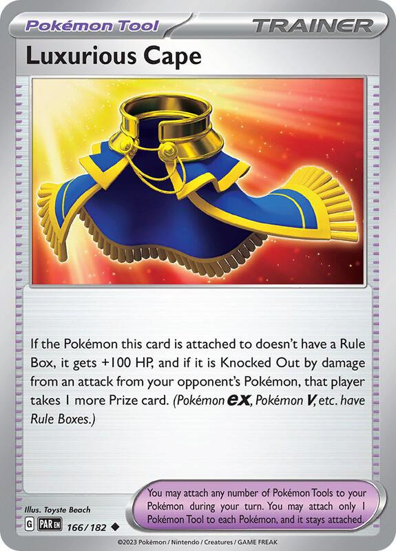 Luxurious Cape Pokemon card from SV04: Paradox Rift