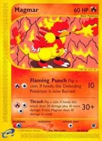 Magmar Pokemon card from Expedition
