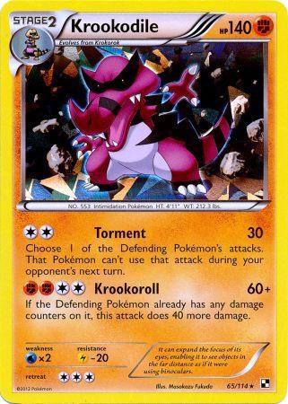 Krookodile Pokemon card from Blister Exclusives