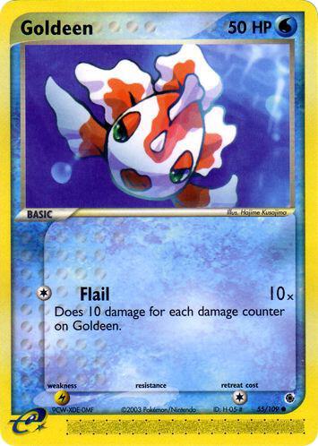 Goldeen Pokemon card from Ruby and Sapphire