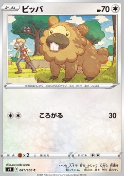 Bidoof Pokemon card from Star Birth