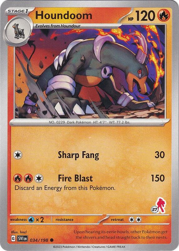 Houndoom - Armarouge 27 Pokemon card from Battle Academy 2024