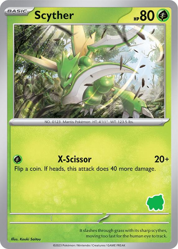 Scyther Pokemon card from My First Battle