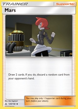 Mars Pokemon card from Ultra Prism