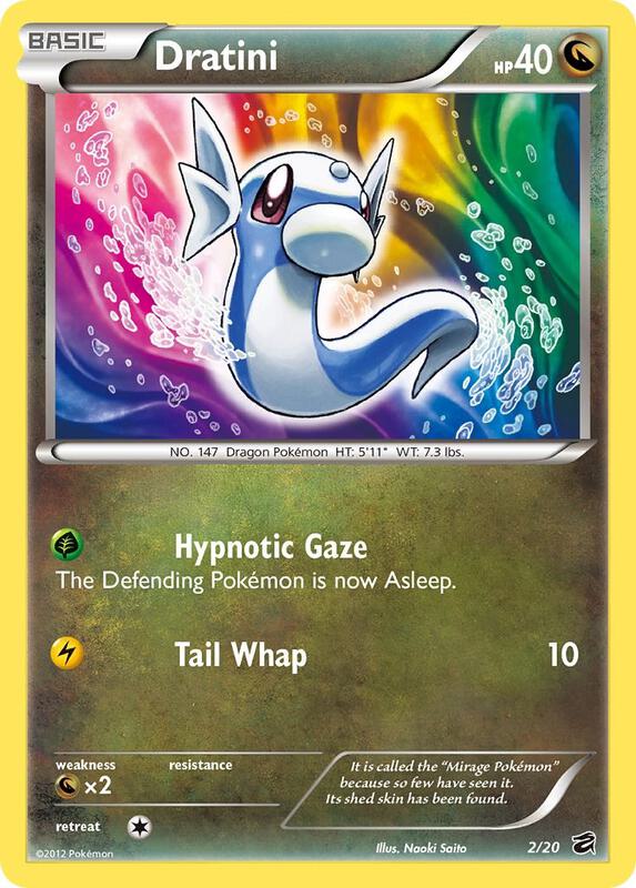 Dratini (2) Pokemon card from Dragon Vault