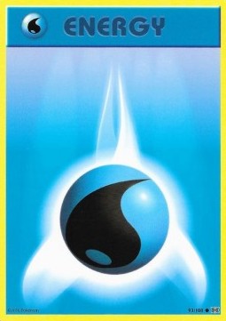 Water Energy Pokemon card from Evolutions