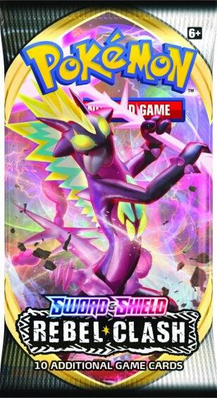 Rebel Clash Booster Pack Pokemon card from SWSH02: Rebel Clash