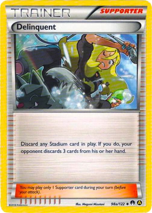 Delinquent - 98a/122 Pokemon card from Alternate Art Promos