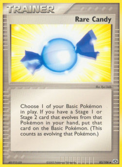 Rare Candy Pokemon card from EX Emerald