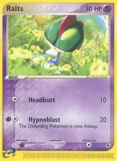 Ralts Pokemon card from Ruby and Sapphire