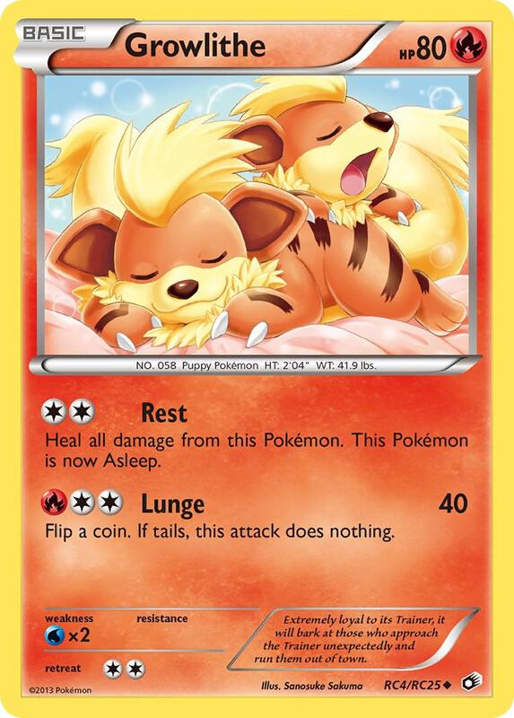 Growlithe Pokemon card from Legendary Treasures: Radiant Collection