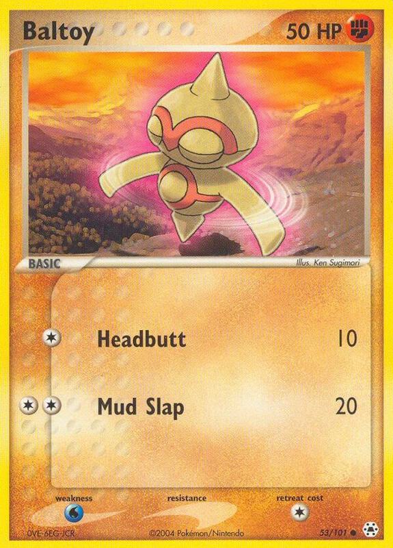 Baltoy Pokemon card from Hidden Legends