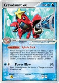 Crawdaunt ex Pokemon card from Holon Phantoms