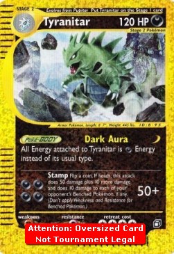Tyranitar Pokemon card from Expedition Base Set