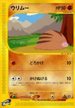 Swinub Pokemon card from Mysterious Mountains